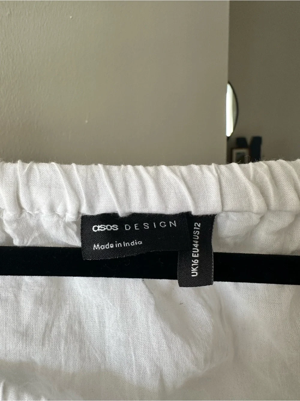 ASOS White Tiered Lace-Trim Maxi Skirt